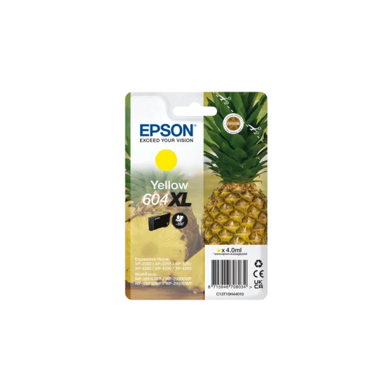 Cartouche EPSON 604XL (T10H44) jaune - cartouche d'encre de marque EPSON - GRANDE CAPACITÉ