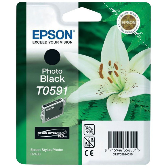 T0591 - Cartouche de marque Epson T0591 C13T059140 noire (T591)