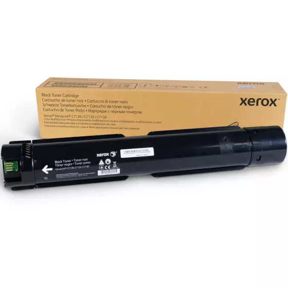 Xerox C7100 Noir, Toner de marque Xerox référence origine C7100 / 6R01824 Noir - 34000 pages