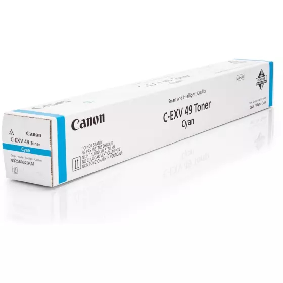 Toner CANON C-EXV 49 (8525B002) cyan de 19000 pages - cartouche laser de marque CANON