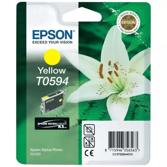 Cartouche EPSON T0594 jaune - cartouche d'encre de marque EPSON