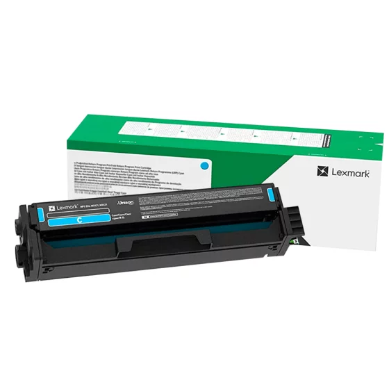 Lexmark C3220C Cyan, Toner laser de marque Lexmark Cyan 1500 pages