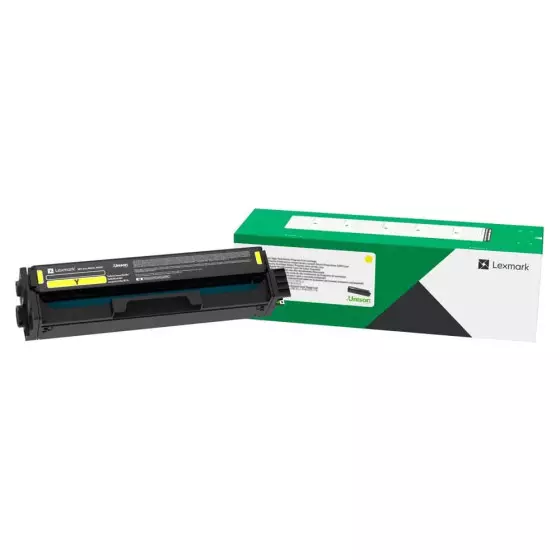 Lexmark C3220Y jaune, Toner laser de marque Lexmark Jaune 1500 pages