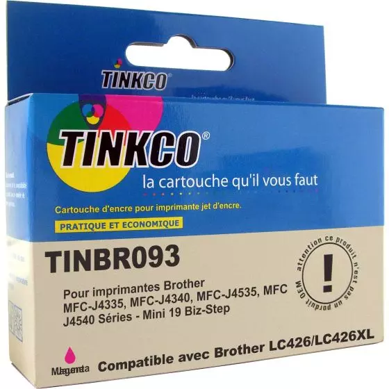 Cartouche Compatible BROTHER LC426XL (LC-426XLM) Magenta de 5000 pages - cartouche d'encre compatible BROTHER