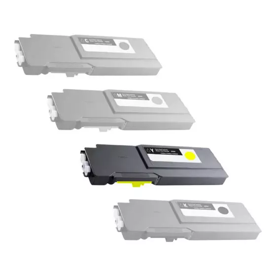 Toner Compatible DELL S3840 (YC7M7 / 593-BCBD) jaune - cartouche laser compatible DELL - 9000 pages