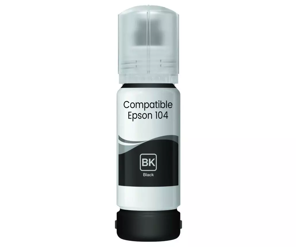 3 Recharges 104 Compatibles pour imprimantes Epson Ecotank - 3 Noir -  Cartouche imprimante - LDLC