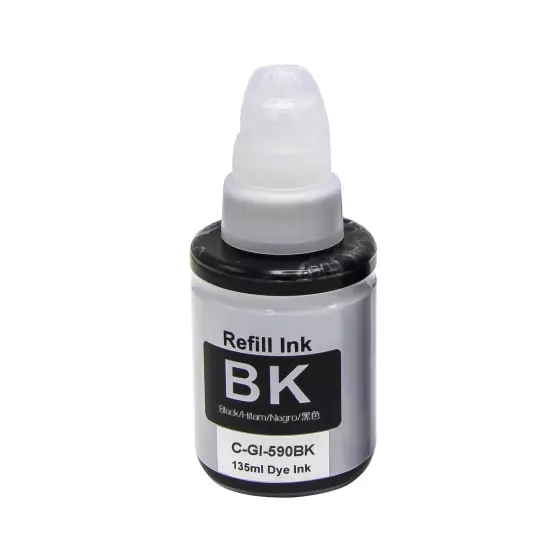 Cartouche Compatible CANON GI-590BK (1603C001) noir pigmenté - cartouche d'encre compatible CANON