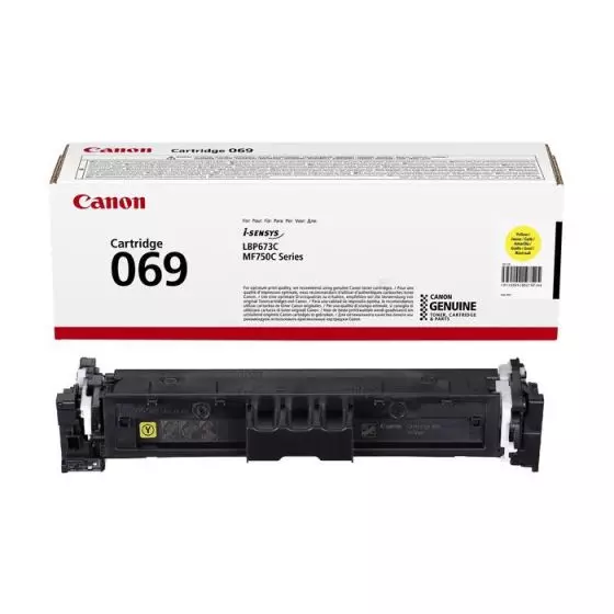 Toner Canon 069 (5091C002) jaune de 1900 pages - cartouche laser de marque Canon
