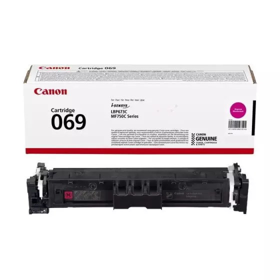 Toner Canon 069 (5092C002) magenta de 1900 pages - cartouche laser de marque Canon