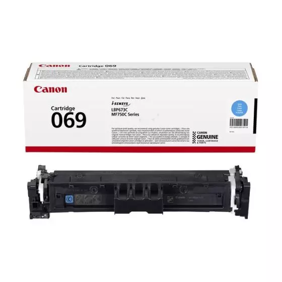 Toner Canon 069 (5093C002) cyan de 1900 pages - cartouche laser de marque Canon Toner Canon 069 (5093C002) cyan de 1900 pages - cartouche laser de marque Canon