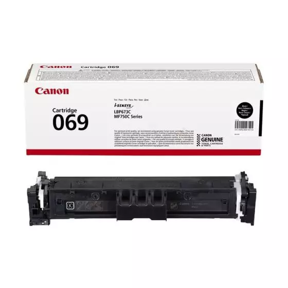 Toner Canon 069 (5094C002) Noir de 2100 pages - cartouche laser de marque Canon