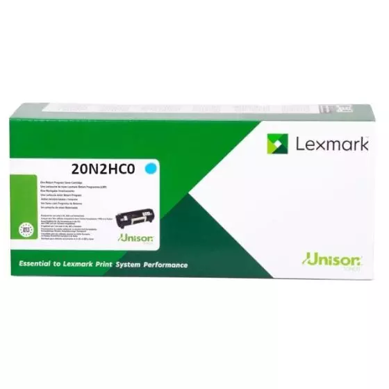 Toner Lexmark 20N2HC0 (20N2HC0) cyan de 4500 pages - cartouche laser de marque Lexmark