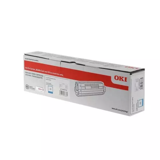 Toner OKI C833 (46443103) Cyan de 10000 pages - cartouche laser de marque OKI