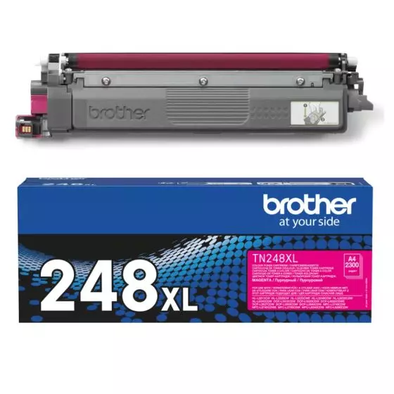 Toner BROTHER TN-248XLM (TN248XLM) Magenta de 2300 pages - cartouche laser de marque BROTHER