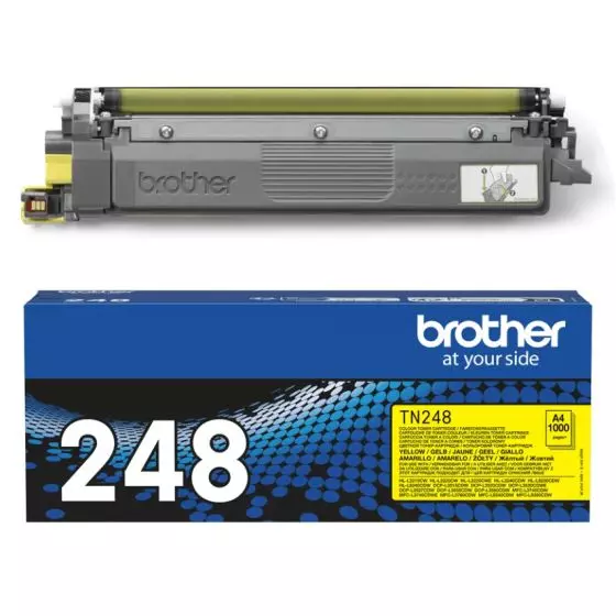 Toner BROTHER TN-248Y (TN248Y) Jaune de 1000 pages - cartouche laser de marque BROTHER