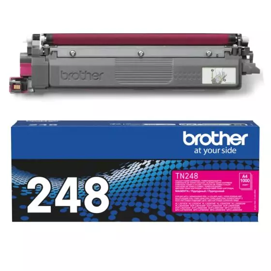 Toner BROTHER TN-248M (TN248M) Magenta de 1000 pages - cartouche laser de marque BROTHER