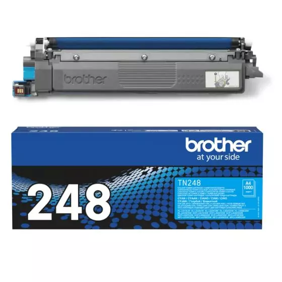 Toner BROTHER TN-248C (TN248C) Cyan de 1000 pages - cartouche laser de marque BROTHER Toner BROTHER TN-248C (TN248C) Cyan de 1000 pages - cartouche laser de marque BROTHER