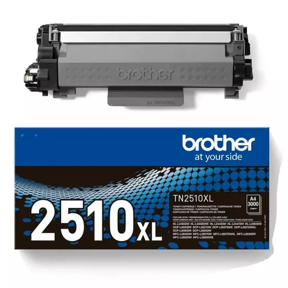 Toner BROTHER TN-2510XL (TN2510XL) Noir de 3000 pages - cartouche laser de marque BROTHER