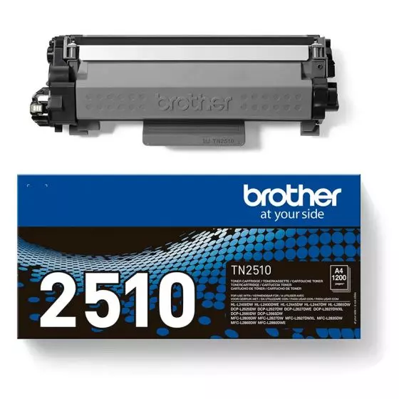 Toner BROTHER TN-2510 (TN2510) Noir de 1200 pages - cartouche laser de marque BROTHER