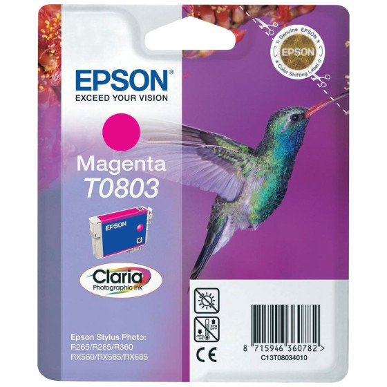 Epson T0803 - Cartouche de marque Epson T0803 C13T080340 magenta (colibri / T803)