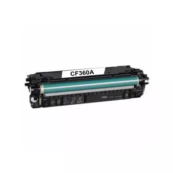 Toner Compatible HP 508A (CF360A) noir - cartouche laser compatible HP - 6000 pages