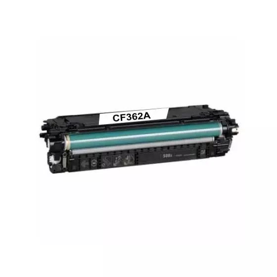 Toner Compatible HP 508A (CF362A) jaune - cartouche laser compatible HP - 5000 pages