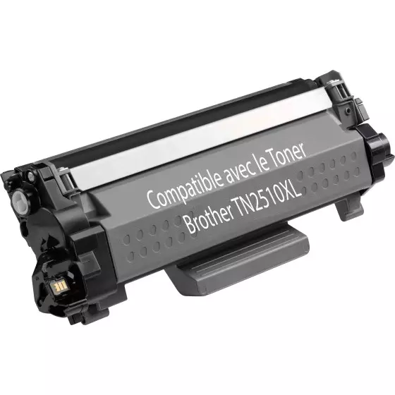 Cartouche Laser compatible BROTHER TN-2510XL (TN2510XL) Noir de 3000 pages - cartouche laser compatible BROTHER