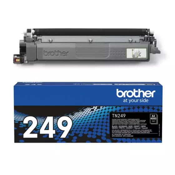 Toner BROTHER TN249BK (TN-249BK) noir de 4500 pages - cartouche laser de marque BROTHER