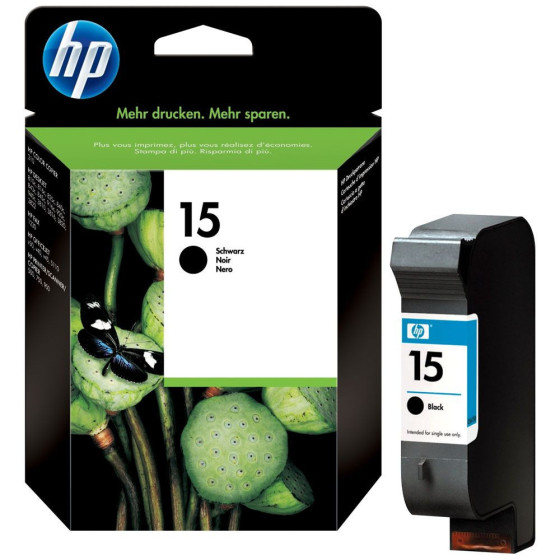HP 15 - Cartouche de marque HP n°15 C6615DE noire