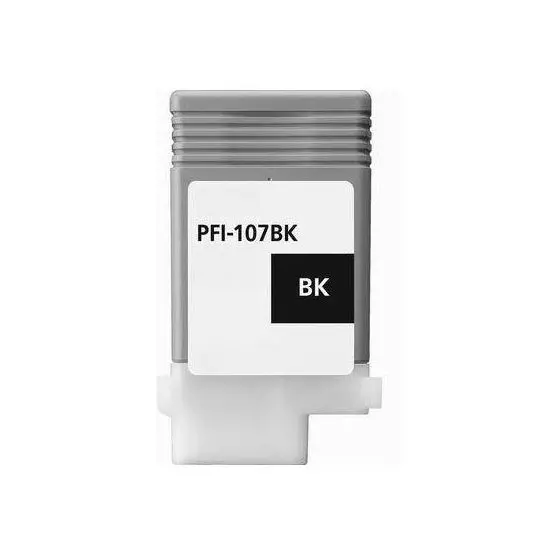 Cartouche encre Compatible CANON PFI-107BK (6705B001) Noir - cartouche d'encre compatible CANON