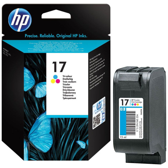 HP 17 - Cartouche de marque HP n°17 C6625AE couleur