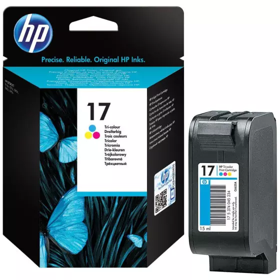 Cartouche HP 17 / C6625AE couleur - cartouche d'encre de marque HP