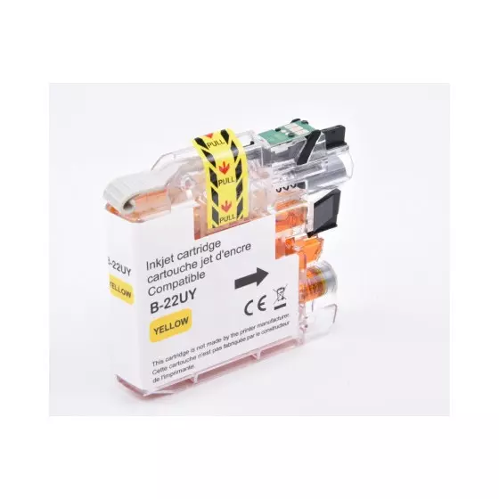 Cartouche encre compatible Brother LC22UY XL jaune - 1200 pages