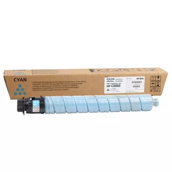 Ricoh MP C6003 (841856) cyan, Toner de marque Ricoh de 22500 pages