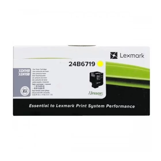 Lexmark 24B6719 jaune, Toner de marque Lexmark 13 000 pages