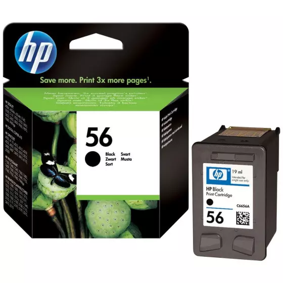Cartouche HP 56 / C6656AE noir - cartouche d'encre de marque HP
