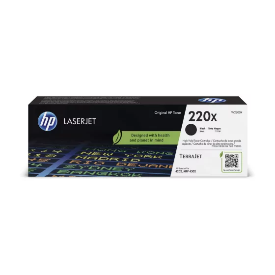 Toner HP 220X Noir (W2200X) – Haut rendement – Original