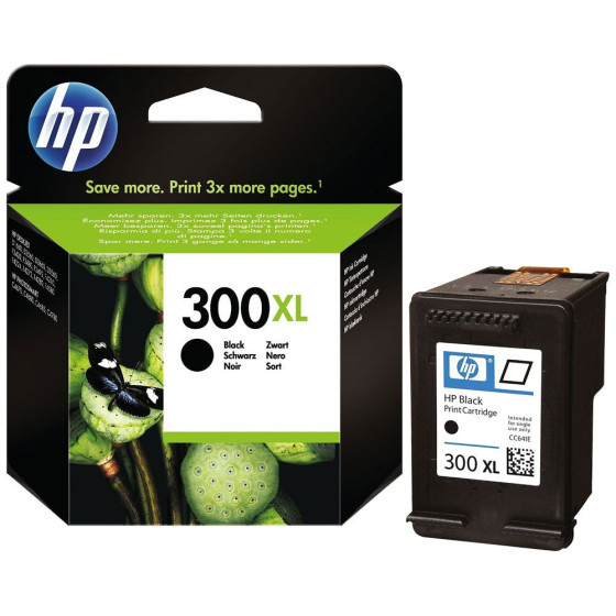 HP 300XL - Cartouche de marque HP n°300XL CC641EE Vivera noire (grande capacité)