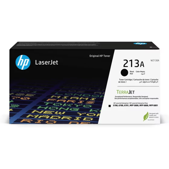 Cartouche toner HP 213A noire (W2130A) – Capacité standard 3500 pages