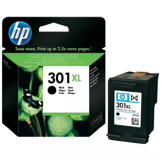 Cartouche HP 301XL / CH563EE noir - cartouche d'encre de marque HP