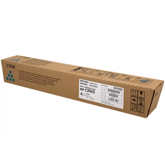 Toner Ricoh 841820 cyan MP C3003/3503 de 18 000 pages
