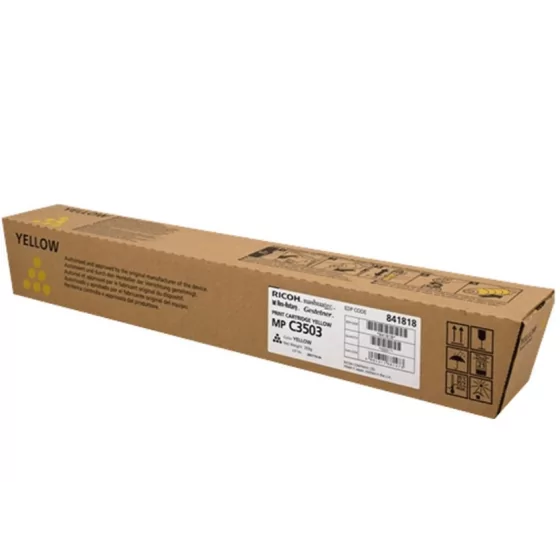 Toner Ricoh 841818 Jaune MP C3003/3503 de 18 000 pages