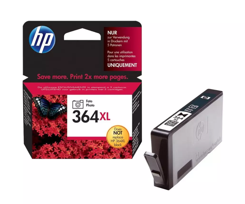 Cartouche HP 364XL / CB322EE photo noir - cartouche d'encre de marque HP