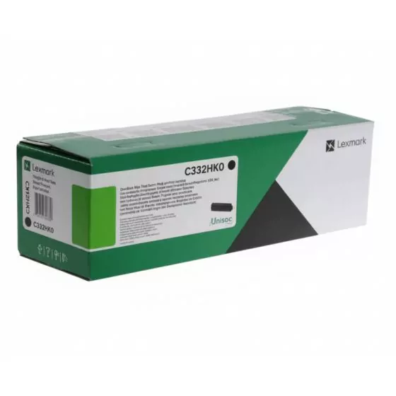 Toner Lexmark C332HK0 Noir Original - Haute Capacité 3000 pages Toner Lexmark C332HK0 Noir Original - Haute Capacité 3000 pages