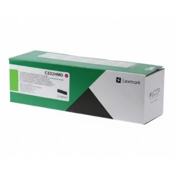 Toner Lexmark C332HM0 Magenta Original - Haute Capacité 2 500 pages Toner Lexmark C332HM0 Magenta Original - Haute Capacité 2 500 pages