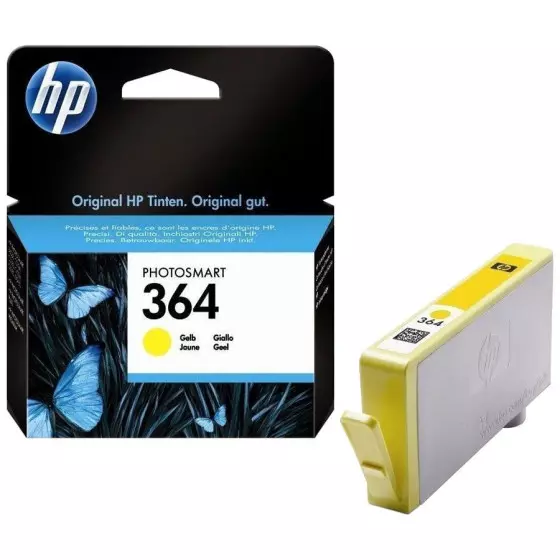 Cartouche HP 364 / CB320EE jaune - cartouche d'encre de marque HP