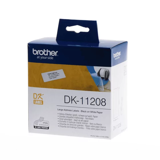 Rouleau d'étiquettes thermiques DK-11208 Brother original