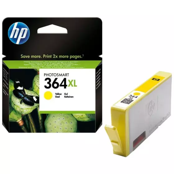 Cartouche HP 364XL / CB325EE jaune - cartouche d'encre de marque HP