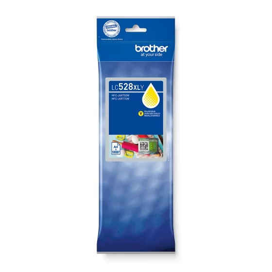 Cartouche d'encre Brother LC528XL Jaune Originale - 10 000 pages