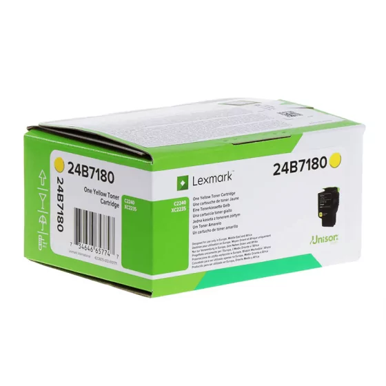 Toner Lexmark 24B7180 Original Jaune - XC2235 & XC2240